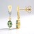 Orecchini in oro con Tanzanite Verde