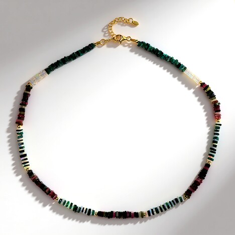 Collana in argento con Ematite Dorata (Riya)