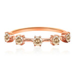 Gouden ring met SI1 Argyle Rose De France Diamanten (Annette)