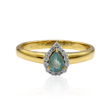 Anello in oro con Grandidierite (AMAYANI)