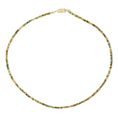 Collana in argento con Tormalina Verde Brasiliana (Adela Silber)