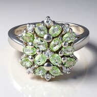 Paraiba-Turmalin-Silberring