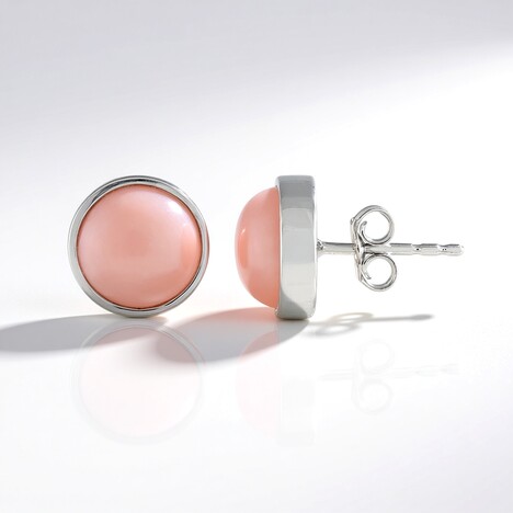 Orecchini in argento con Opale Rosa (de Melo Essence)