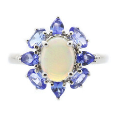 Australischer Opal-Goldring