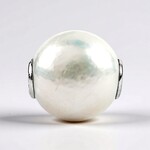 Ciondolo in argento con Perla d'Acqua Dolce Bianca (MONOSONO COLLECTION)