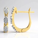 Orecchini in oro con Diamante SI1 (G) (Annette)