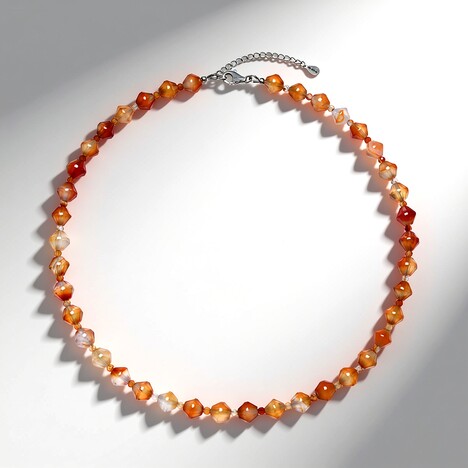 Collana in argento con Corniola