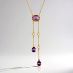 Collana in argento con Fluorite Viola