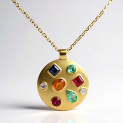 Collana in oro con Granato Mandarino (Adela Gold)