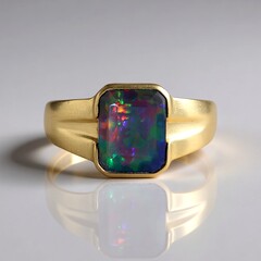 Anello in oro con Opale Mezezo (de Melo Gold)