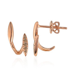 Orecchini in oro con Diamante Rose de France SI1 di Argyle