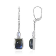Blue Maniry Labradorite Silver Earrings (KM by Juwelo)