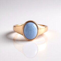 Anello in argento con Opale Blu (KM by Juwelo)