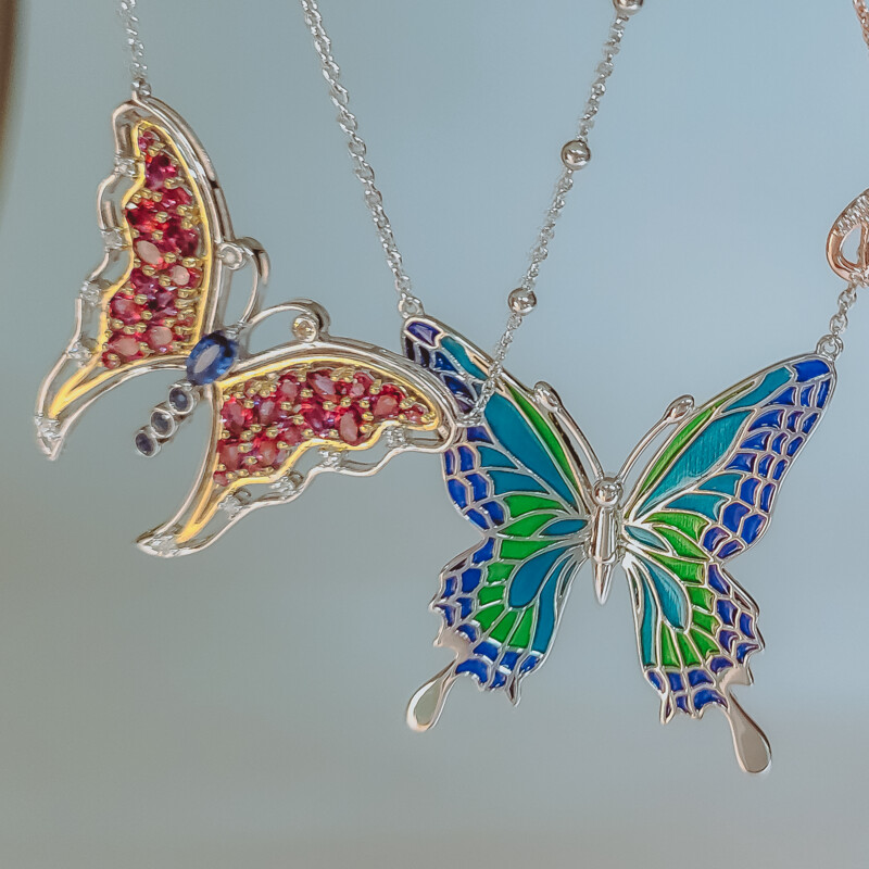 Collana in argento con Rodolite (Dallas Prince Designs)