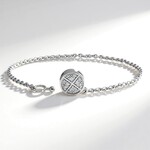 Bracciale in argento con Diamante SI1 (G) (Annette)