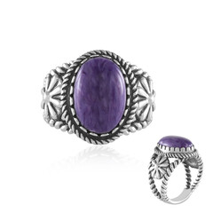 Zilveren ring met een Charoite (Desert Chic)