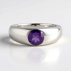 Anello in argento con Ametista del Marocco
