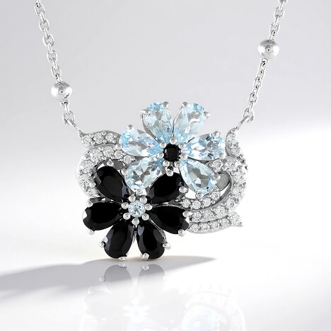 Collana in argento con Spinello Nero (Dallas Prince Designs)