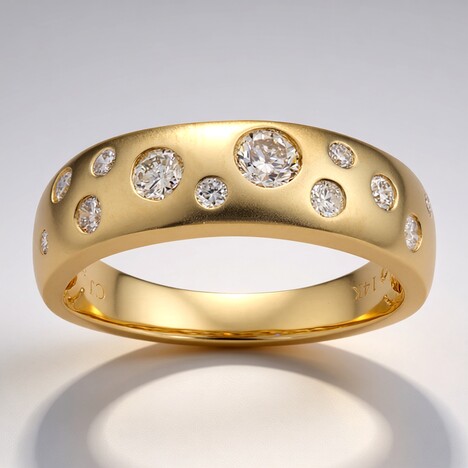 Anello in oro con Diamante I1 (H) (CIRARI)