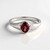 Bague en argent et Grenat du Mozambique