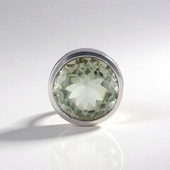 Ciondolo in argento con Ametista Verde (MONOSONO COLLECTION)