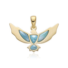 Colgante en plata con Larimar