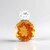Ciondolo in argento con Quarzo Arancione