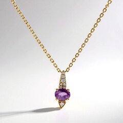 Collana in oro con Zaffiro Rosa (CIRARI)