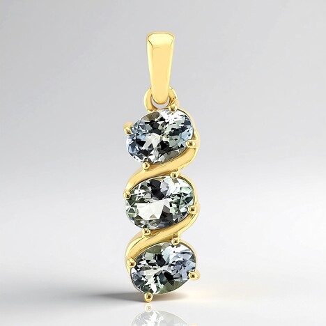 Ciondolo in oro con Tanzanite (non riscaldata)