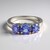 Anello in argento con Tanzanite