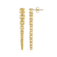 Boucles d'oreilles en argent et Citrine (de Melo)