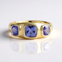 Anello in oro con Tanzanite (de Melo Gold)