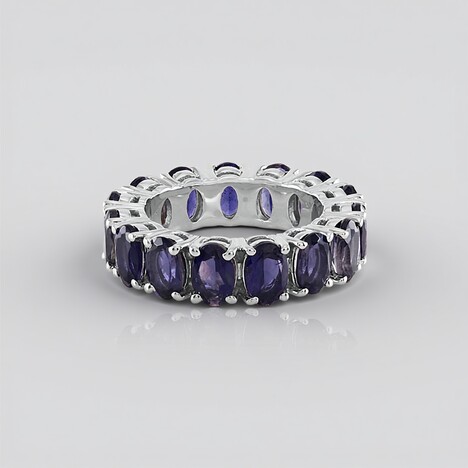 Bague en argent et Iolite