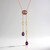Collana in argento con Fluorite Viola