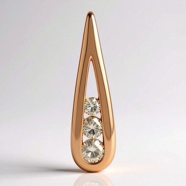Pendentif en or et Diamant rose de France VS1 d'Argyle (Annette)