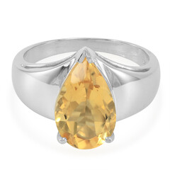 Bague en argent et Citrine