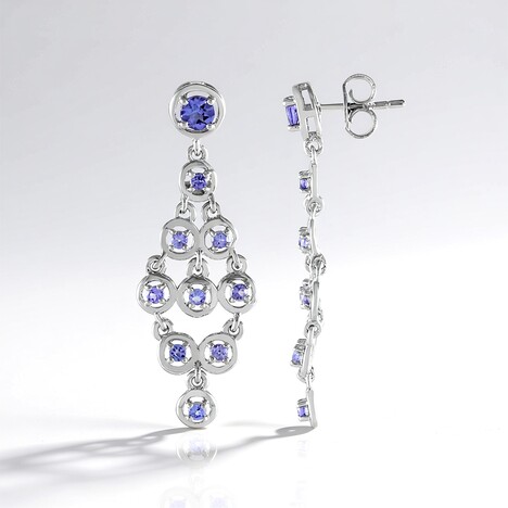 Orecchini in argento con Tanzanite