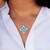 Pendentif en argent et Amazonite (Annette classic)