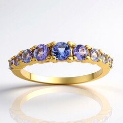 Anello in argento con Tanzanite