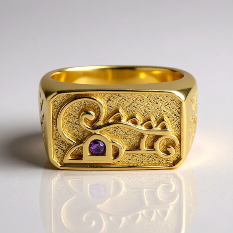 Anello in argento con Ametista