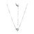 Zilveren halsketting met een witte topaas