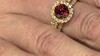 Bague en argent et Zircon rose