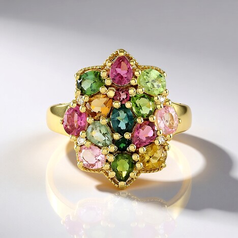 Anello in argento con Tormalina