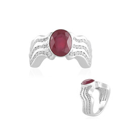 Anello in argento con Rubino del Madagascar (de Melo)