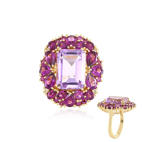 Zilveren ring met een lavendel amethist