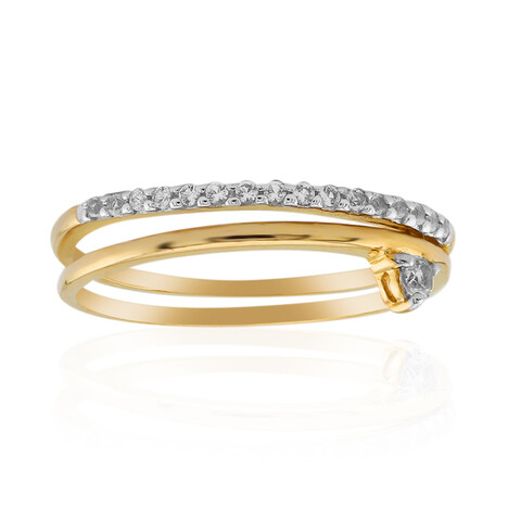 Weißer Topas-Silberring