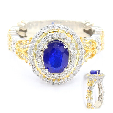 Cobaltblauer Spinell-Silberring (Gems en Vogue)