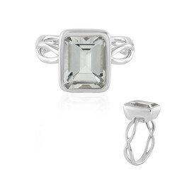 Anello in argento con Topazio Bianco