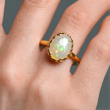 Welo-Opal-Silberring