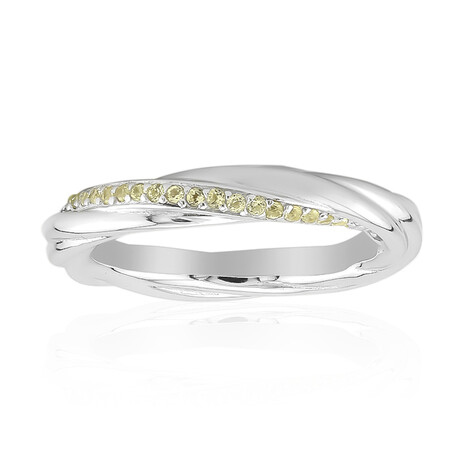 Burmesischer Peridot-Silberring